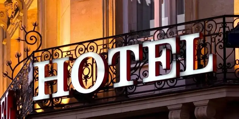 Hotel sign in central London symbolising professional tantric outcall massage — luxury, privacy, and comfort brought to your space.